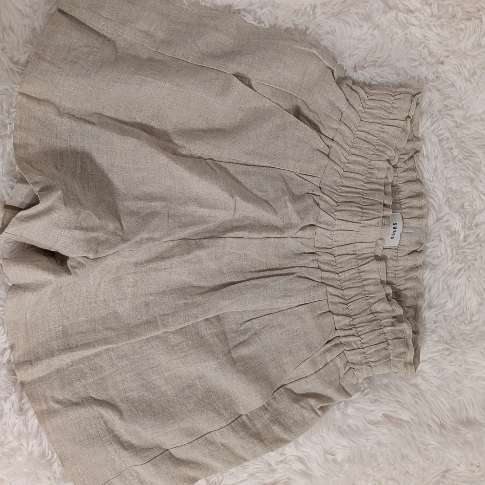 Suboo Beige Ruched Skirt My Consignment - Picture 4 of 6